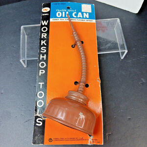 New Vintage Oxwall flexible spout oil can, Item No. 8886 In Original Packaging